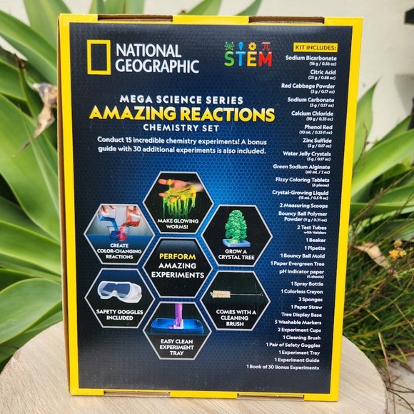 NATIONAL GEOGRAPHIC Amazing Chemistry Set Science Kit 45 Crystal Growing STEM - Picture 11 of 12